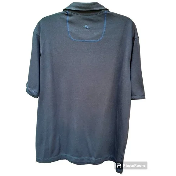 Tommy Bahama Bungalow Polo Dark Blue Size L - Picture 2 of 6
